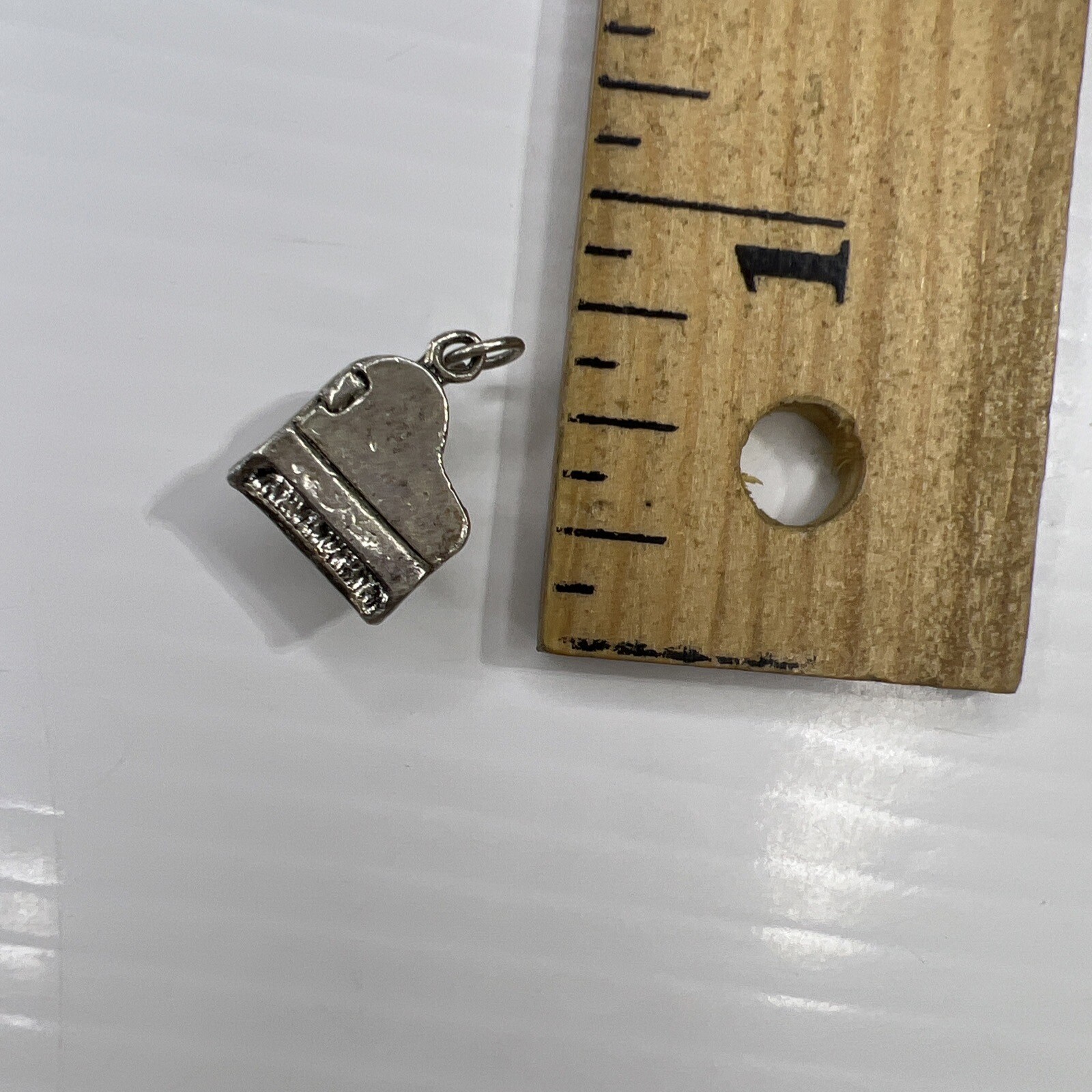 925 Sterling Silver Charm Pendant Mini Baby Grand Piano Music Band Instrument