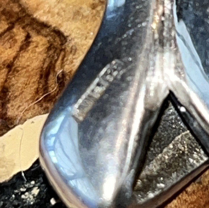 Sterling Silver 925 Early Plastic Pendant Marked CAO Indicating Made in Cyprus
