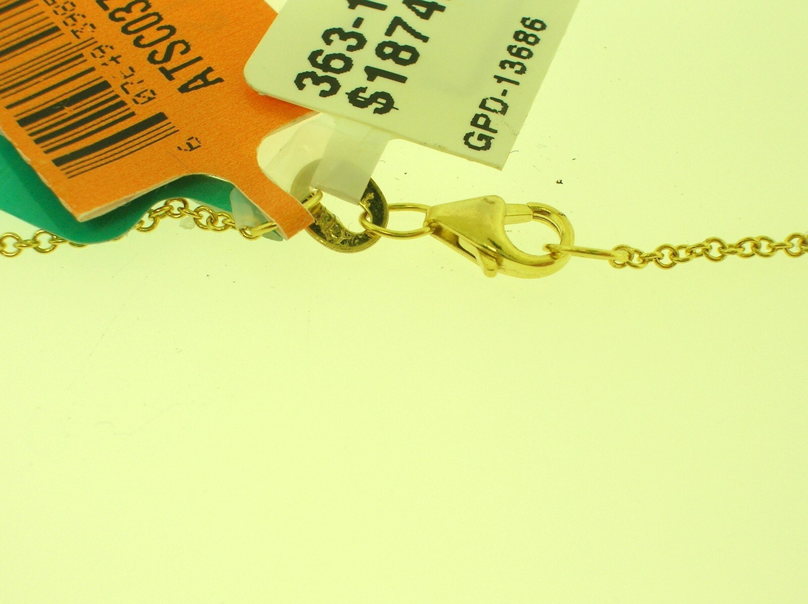 EFFY 14K GOLD CHAIN NECKLACE TURQUOISE EVIL EYE PENDANT 0.17 CTW DIAMONDS – NEW!
