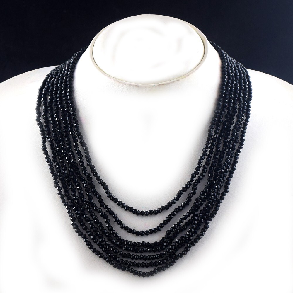 Most Wonderful 277 Cts Spinel Amazing Cut 7 Strand Beads Necklace VK 39 E580