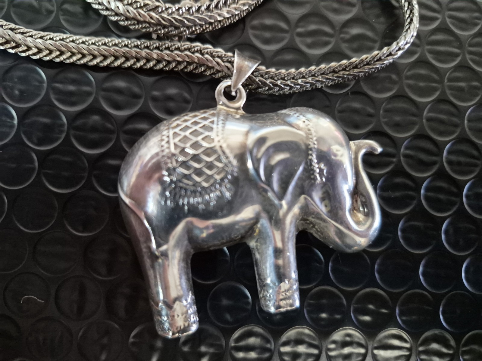 Sterling Silver chain and Elephant Pendent unknown brand