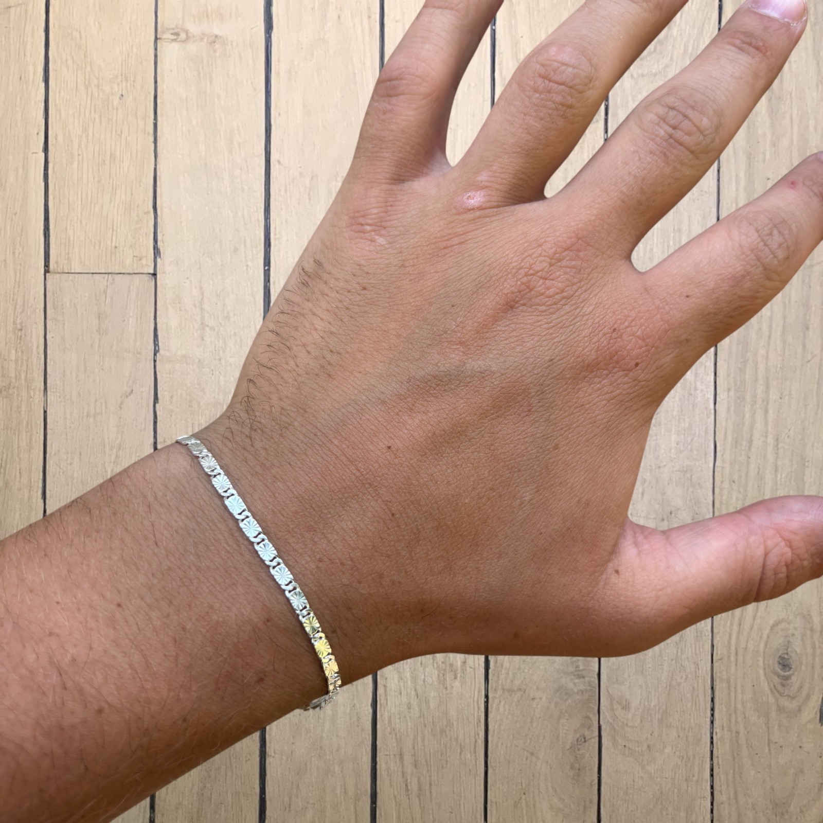 3mm Valentino Link Bracelet – Real Solid 925 Sterling Silver MADE IN ITALY