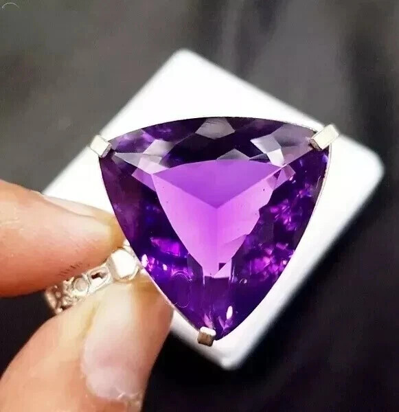 51.20 Ct+ Natural Purple Amethyst 925 Sterling Silver Pendant AG Gemstone