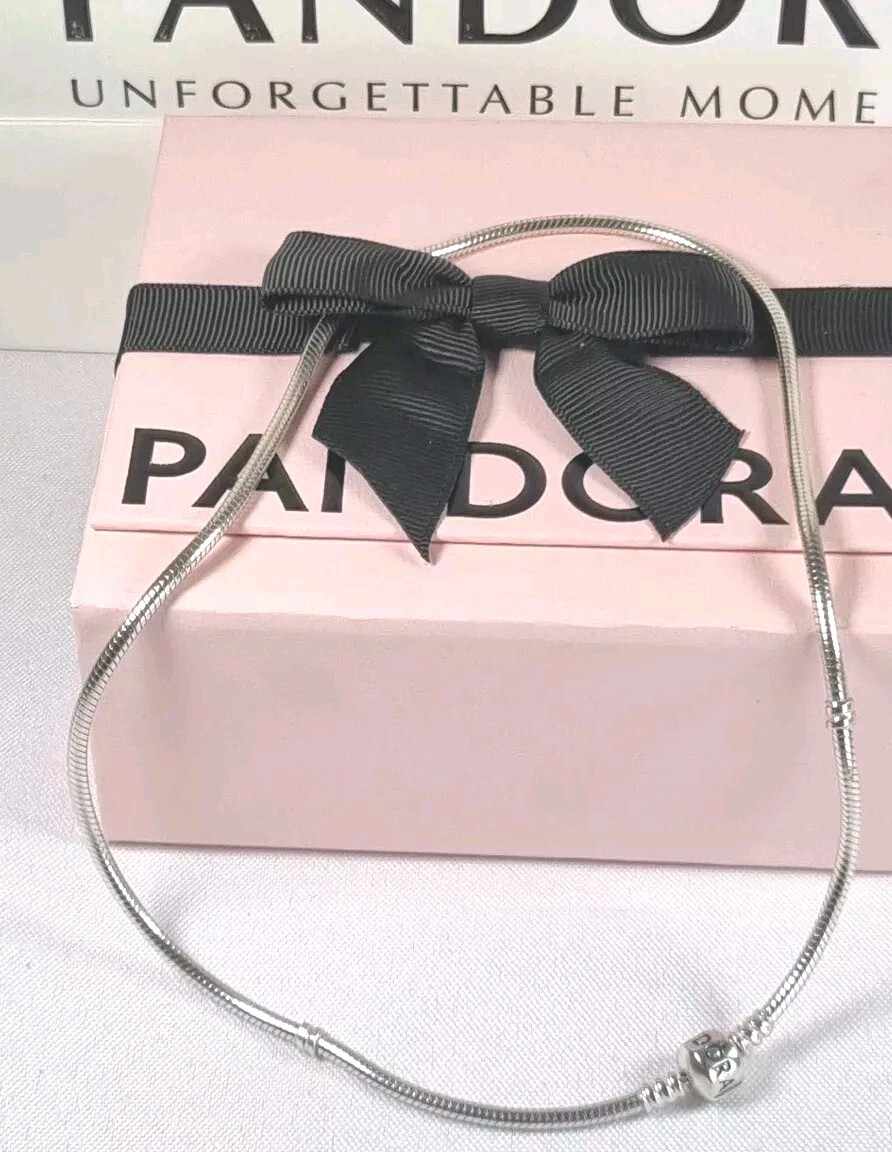 Pandora Moments Snake Chain Necklace, NEW With Packaging 45cm. Rrp £110