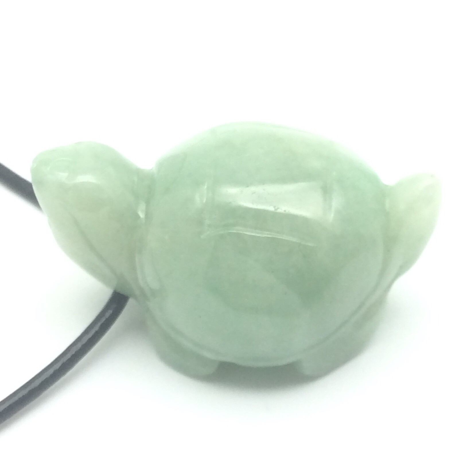 Burmese Jade Turtle Pendant Green Jadeite Jade Stone Necklace Myanmar Burma #6