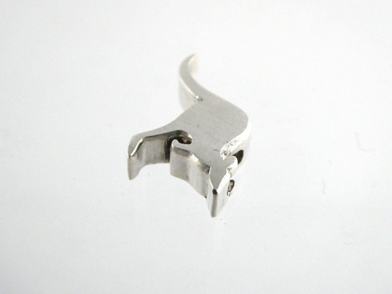 Designer Australia Sterling Silver Jumping Kangaroo Slide Pendant 925 2g 3/8 In