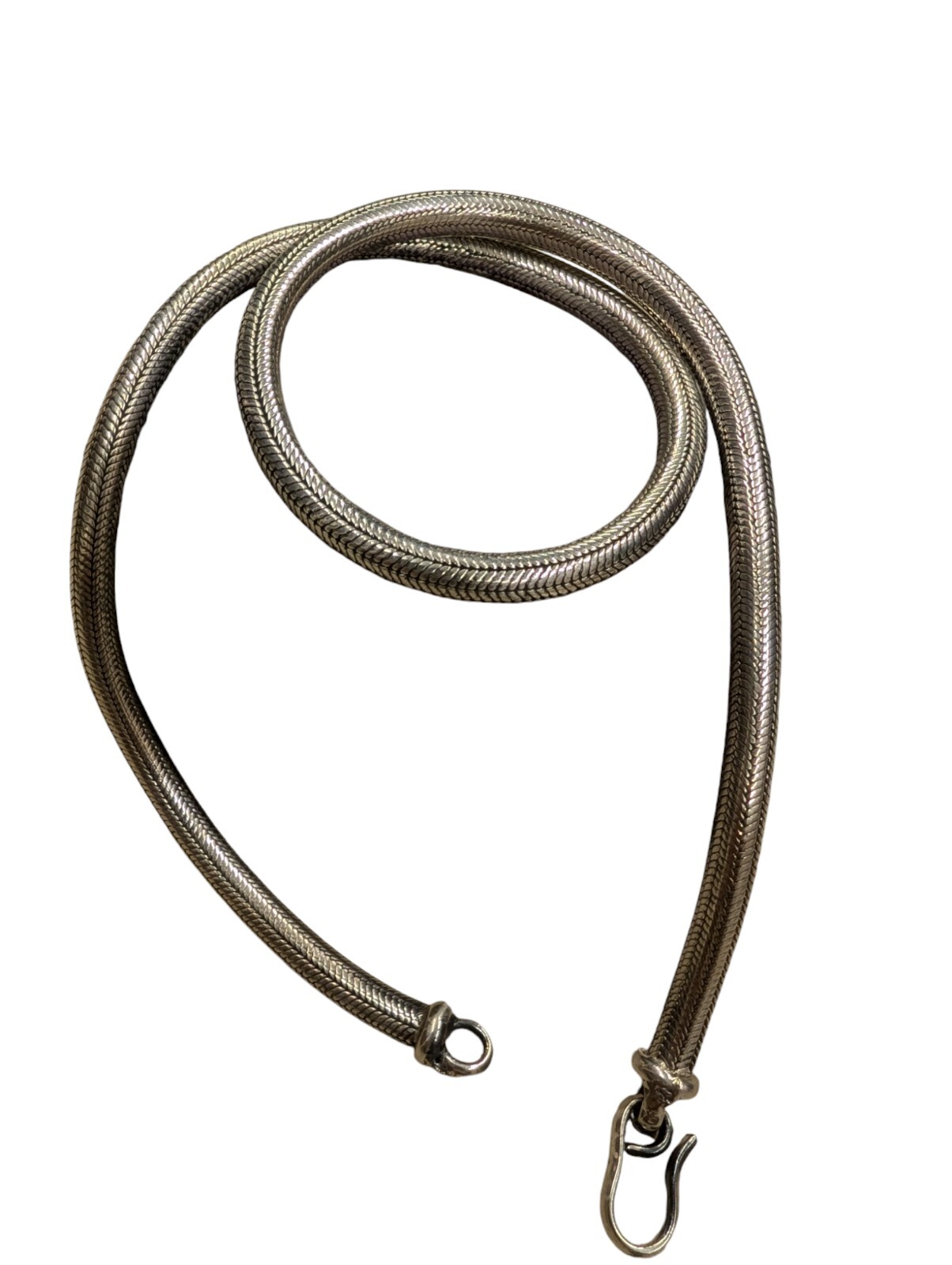 Solid Sterling Silver Round Snake Chain Necklace 5 mm