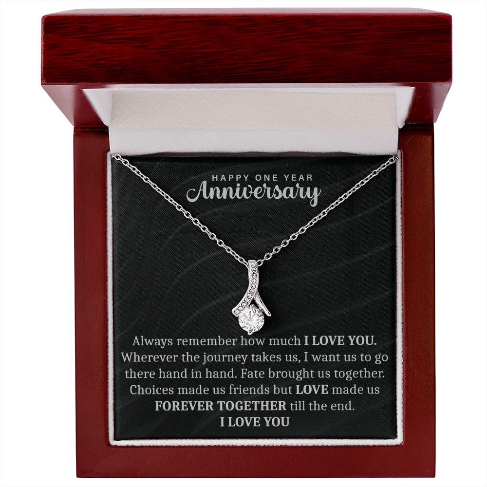 Happy One Year anniversary Alluring Beauty Necklace