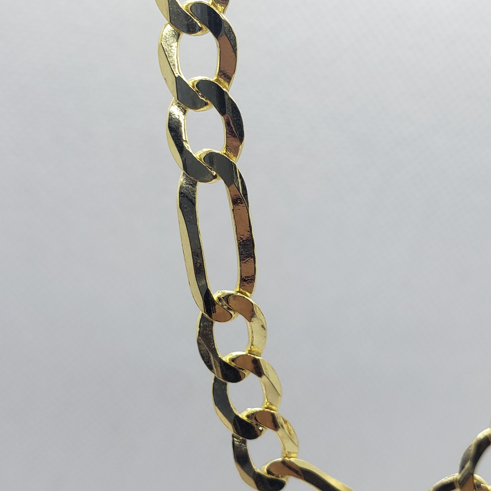 Authentic 14K Solid Gold Figaro Link Chain Men Women 7mm~8.5mm Necklace 7″~30″