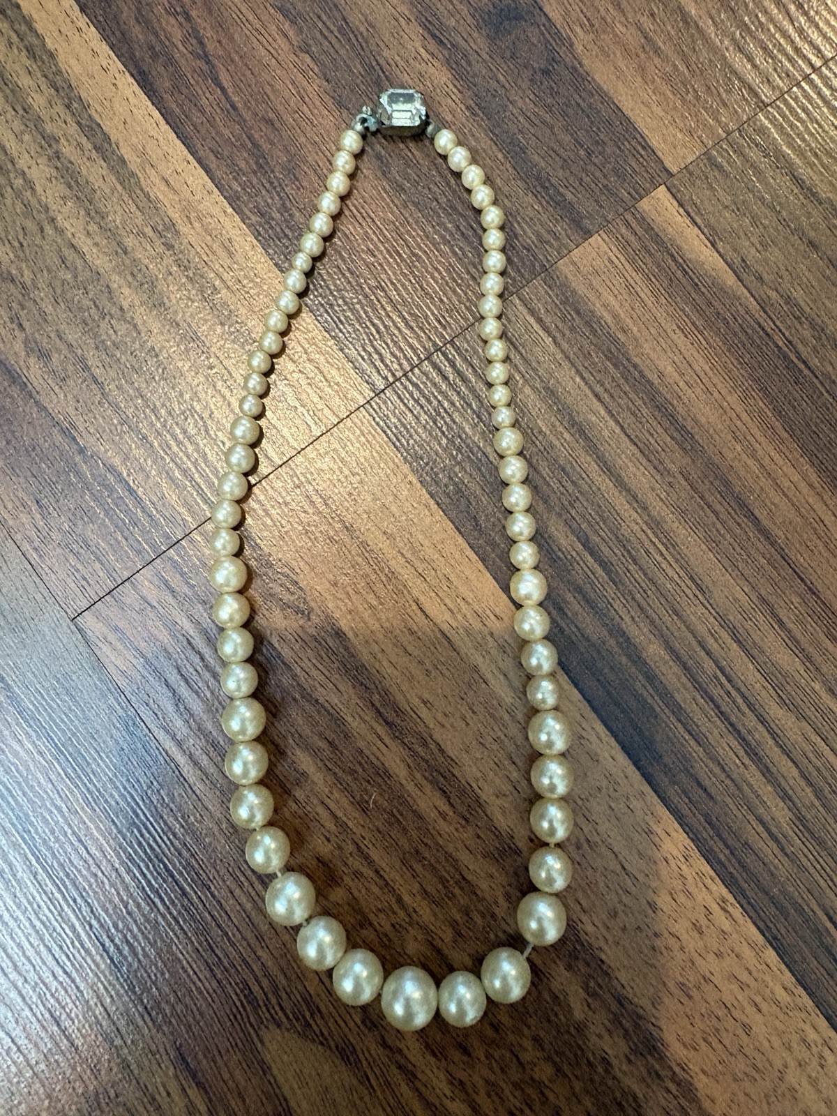 925 Sterling Silver Pearl Round Beaded Necklace Ball/Bead Chain Hook Clasp