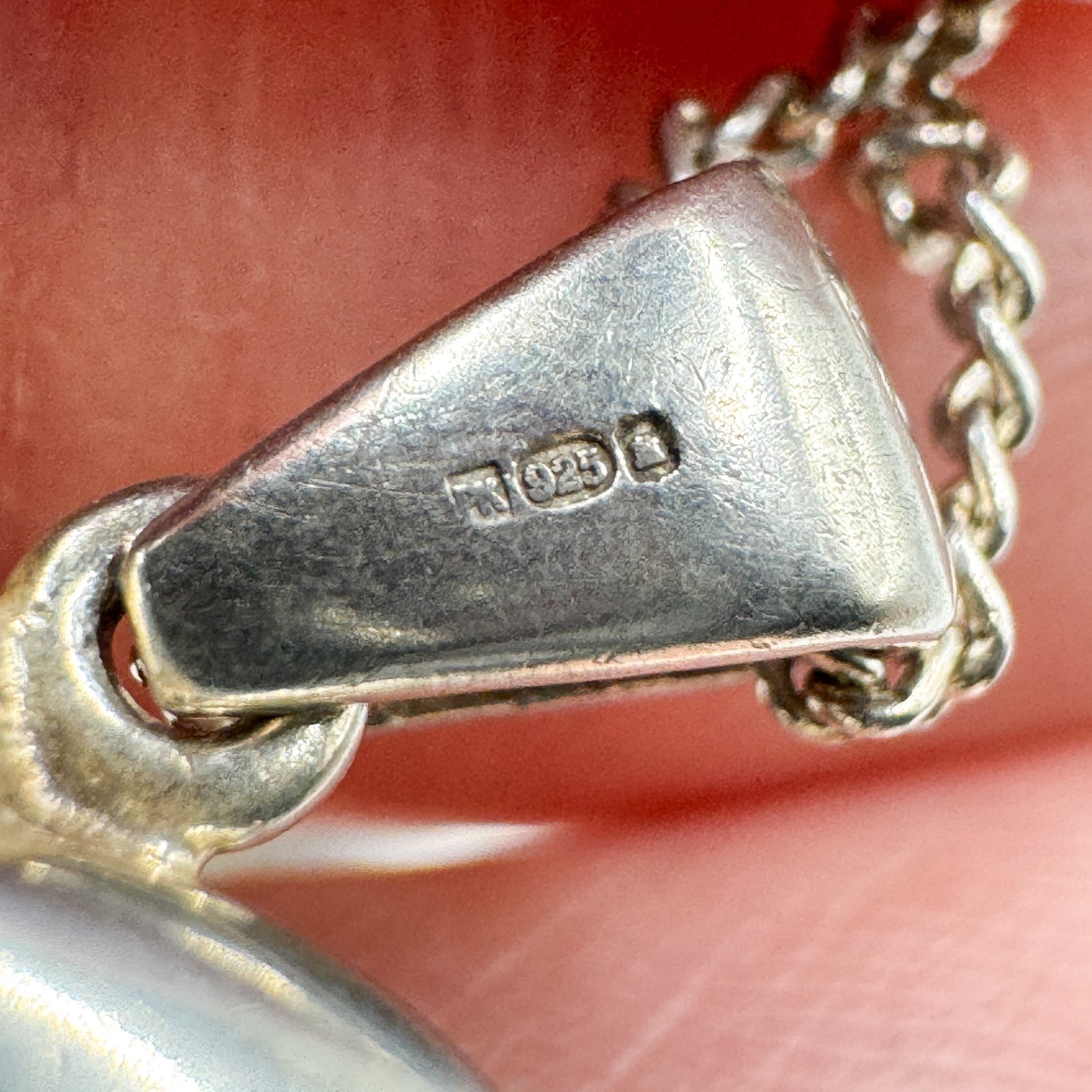 925 Sterling Silver Love Heart Photo Locket Pendant Necklace 40cm Curb Chain