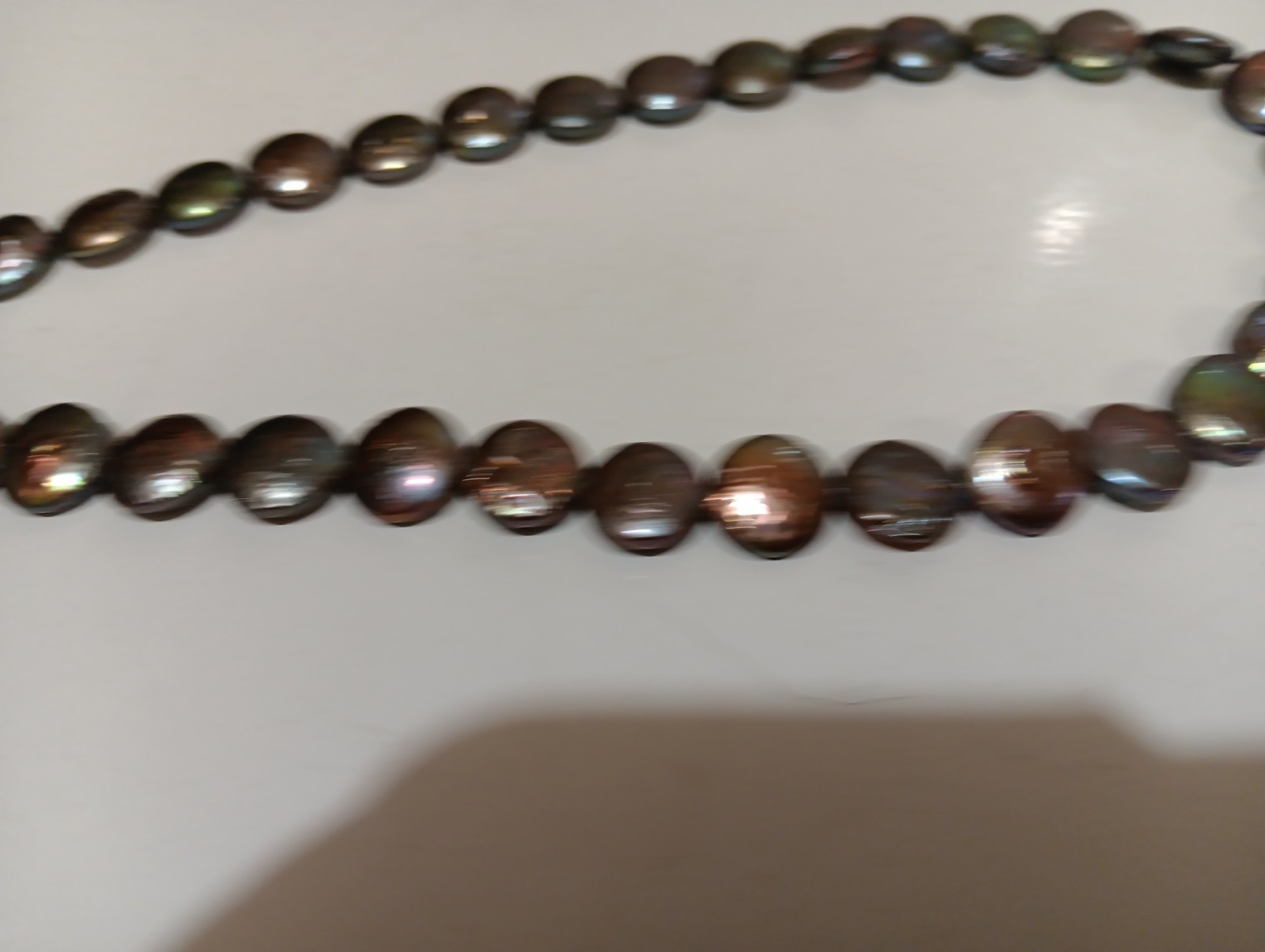 Honora Baroque Disc Iridescent Freshwater Pearl Necklace 18 K