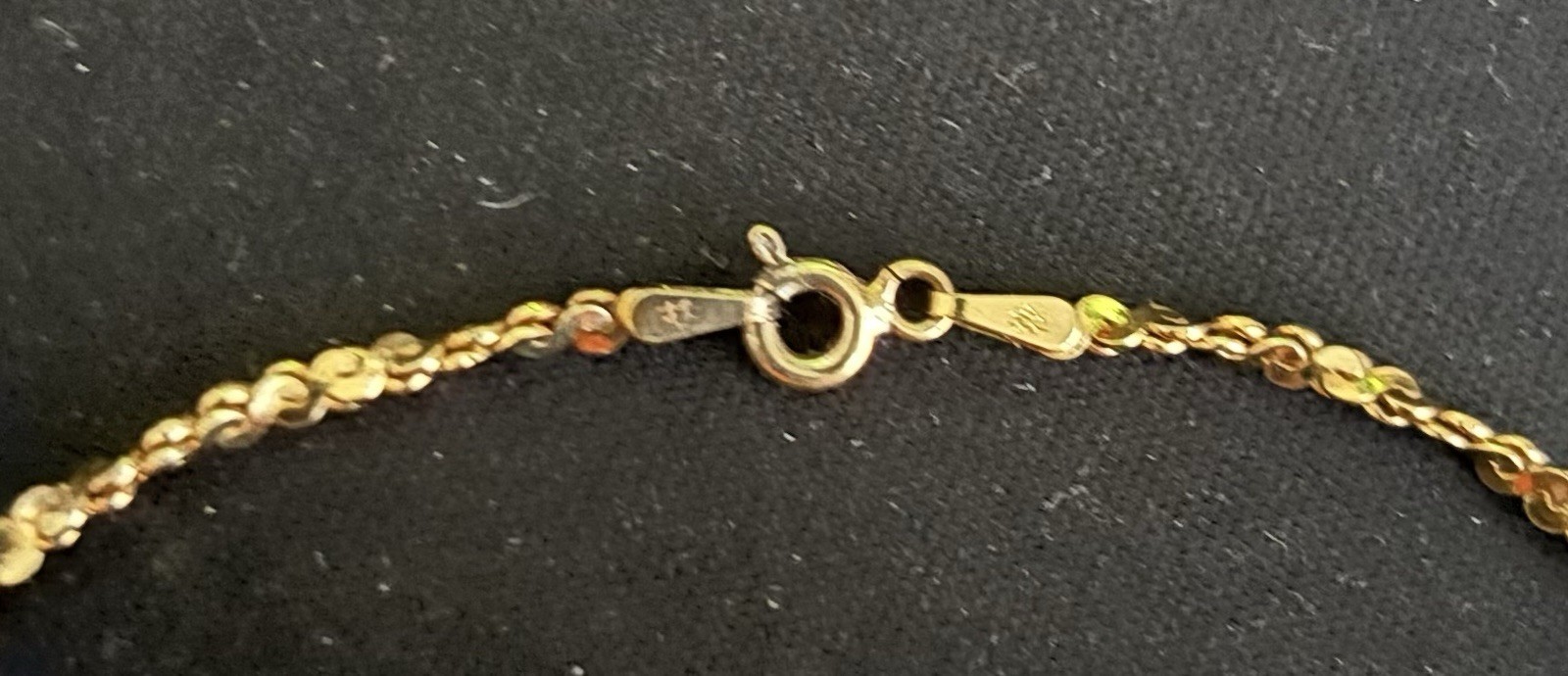 Sterling Silver Gold Tone Twisted S Link Necklace 20” Marked 925 8.7 Gr