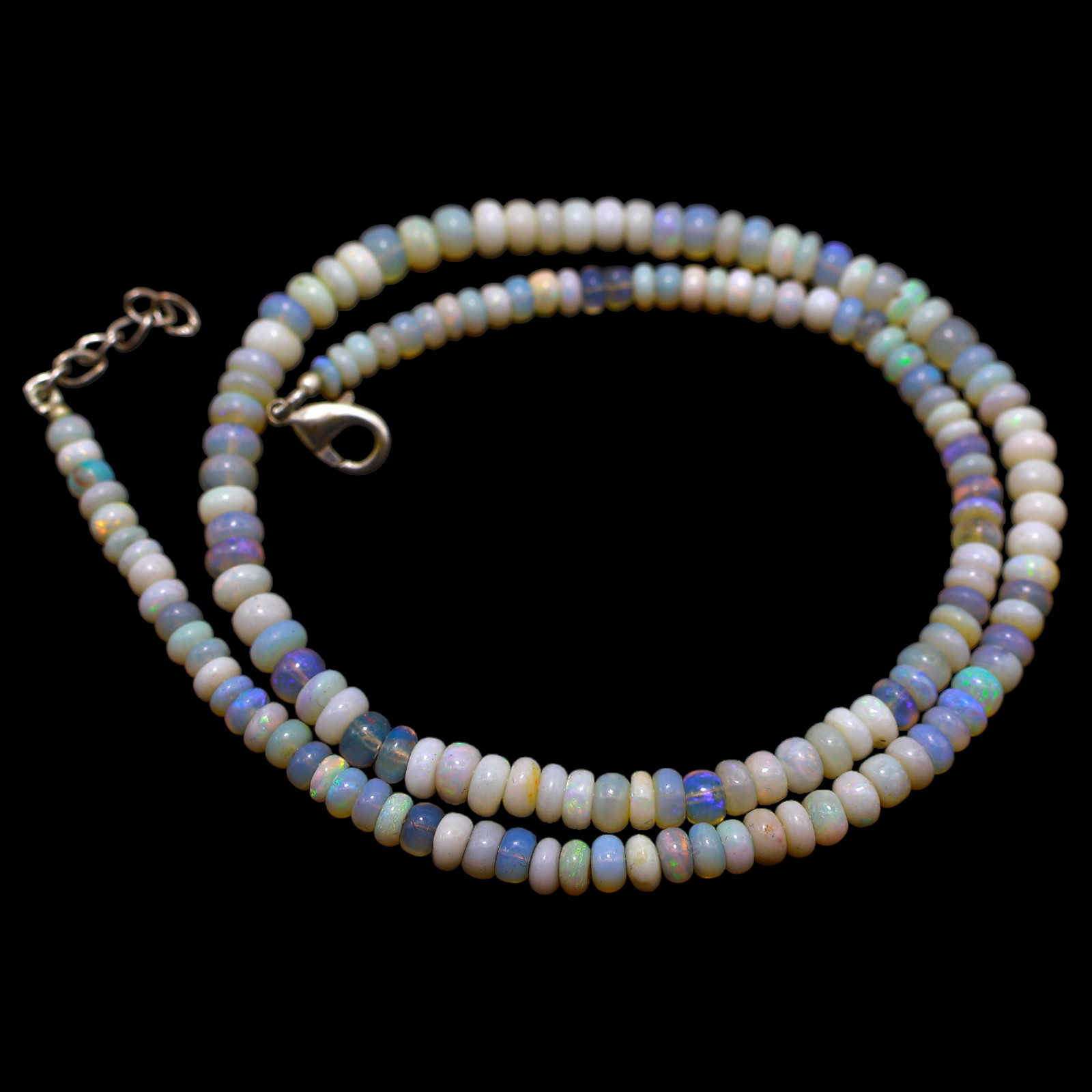 Smooth Fire Opal Beaded Not Applicable Rondelle Art Deco Mother Ethnic Necklace