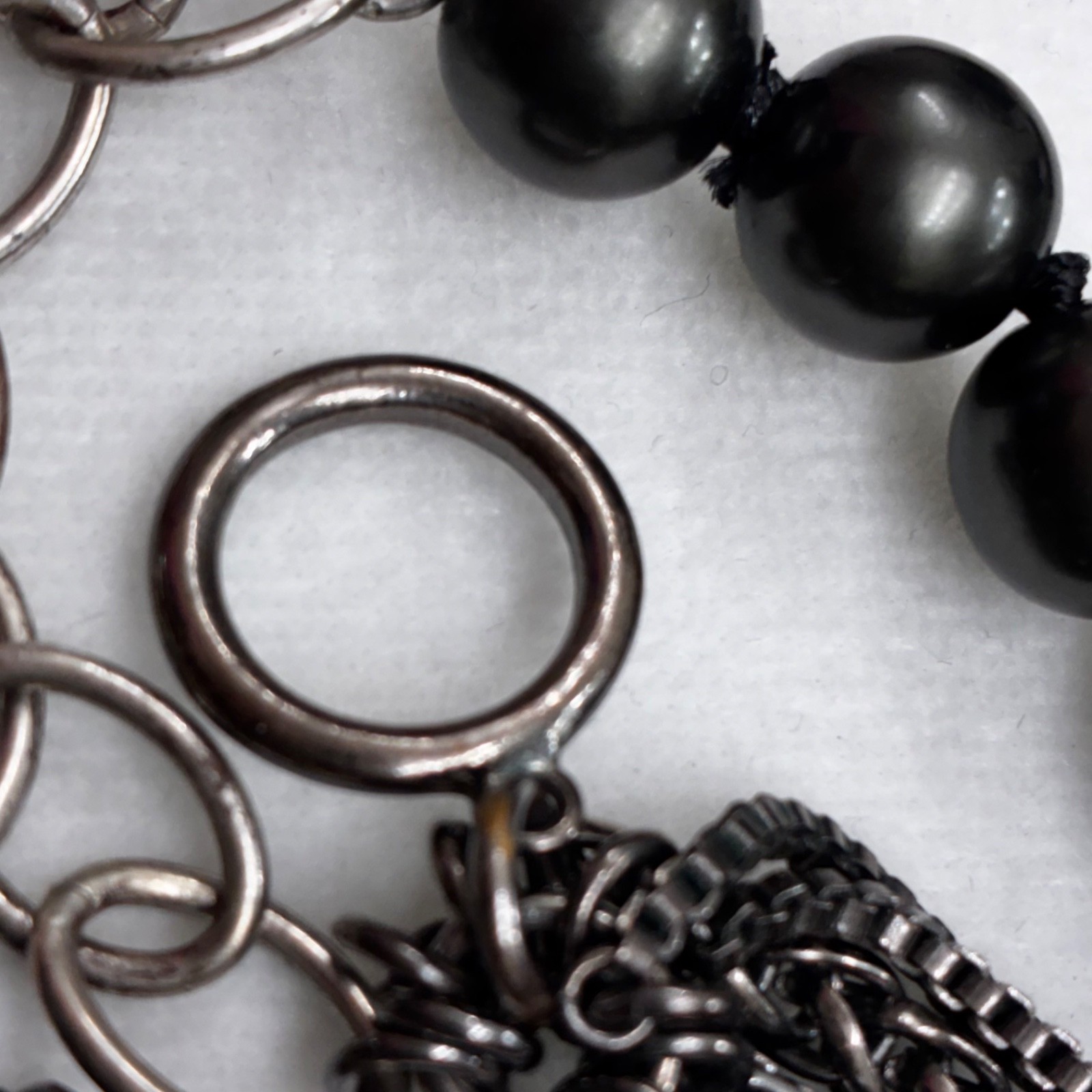 Black Pearl Statement Necklace