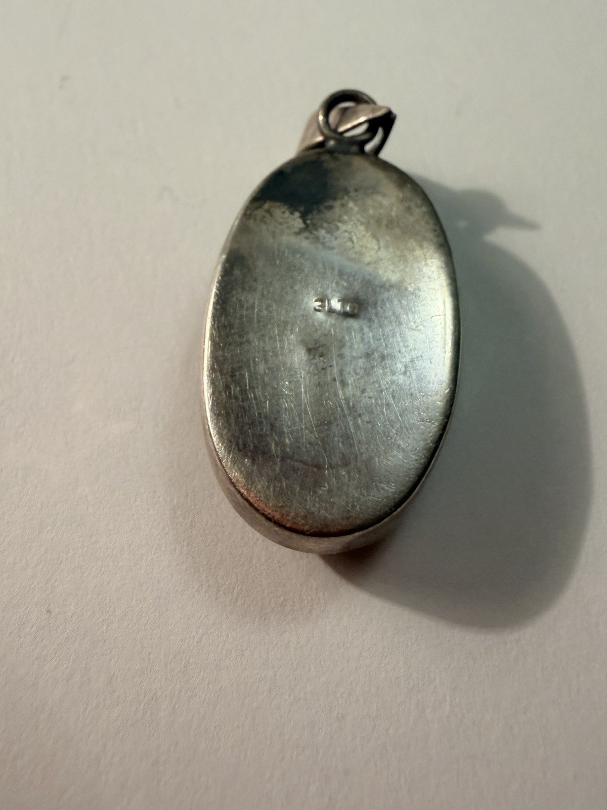 Tiger’s Eye Pendant Sterling Silver Vintage