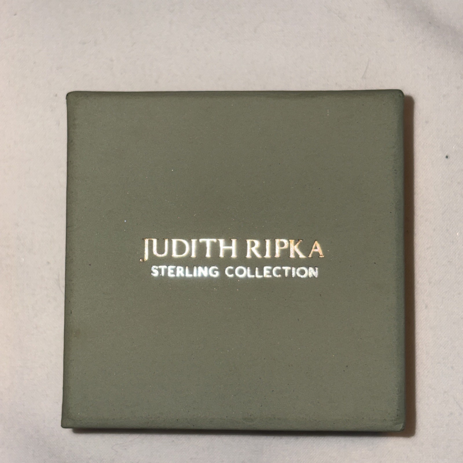 Judith Ripka Sterling Gemstone Heart Enhancer. Blue Topaz Very Good