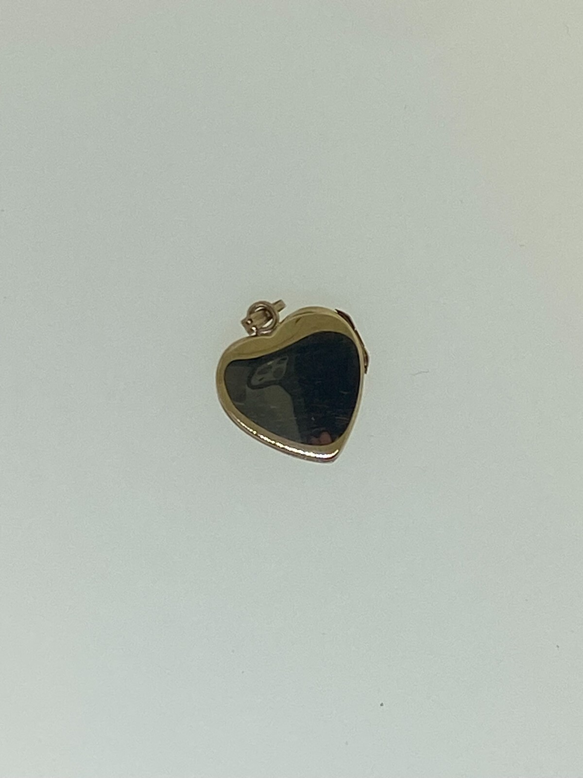 NEW 14K Yellow Gold Brushed & Shiny Heart Locket with Engraved Design 1.4g