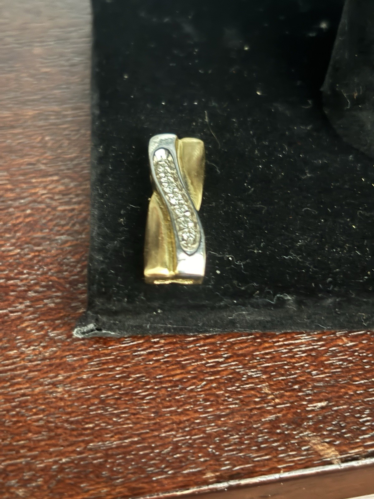 14k Yellow & White Gold Diamond Pendant