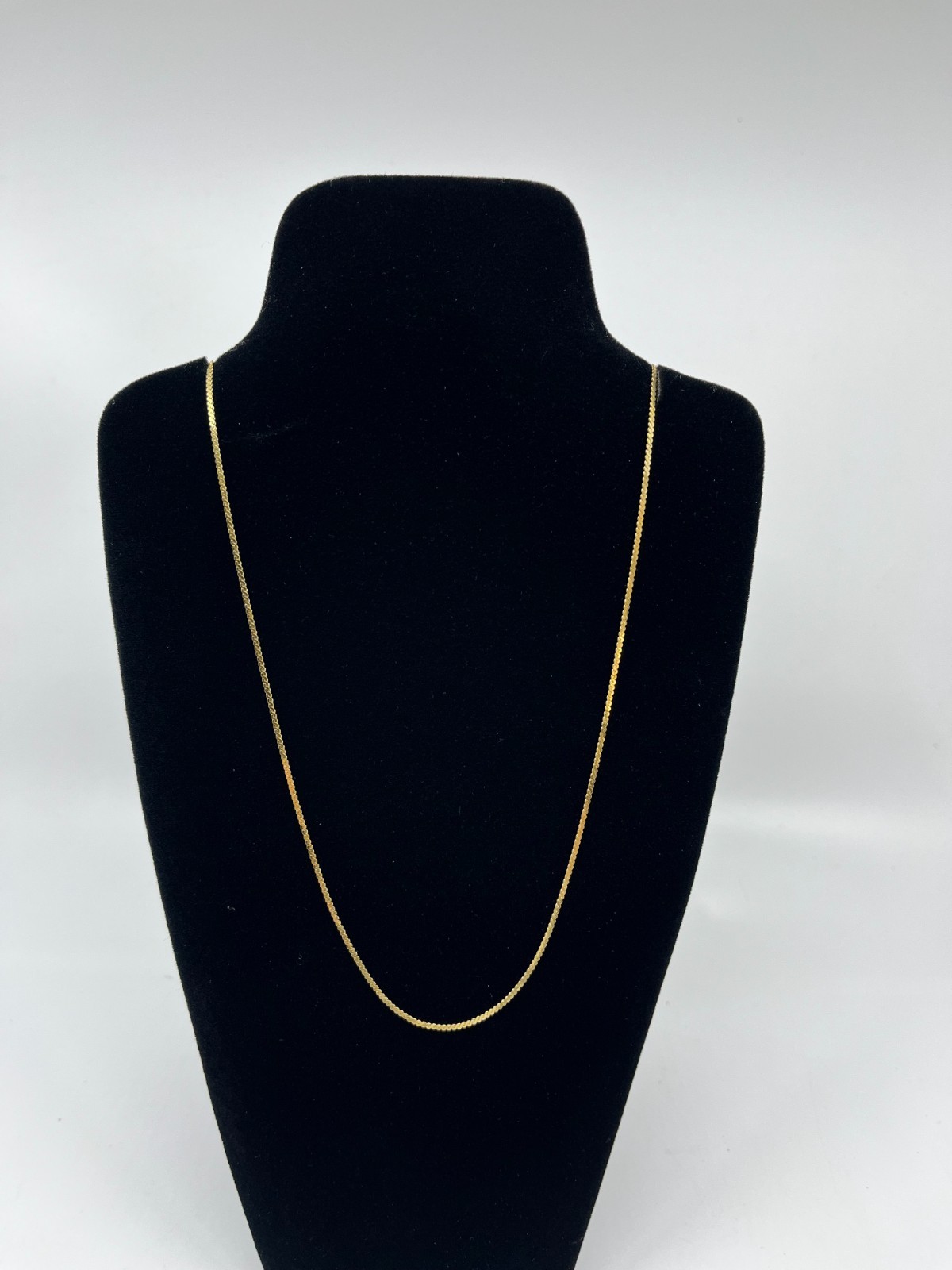 14K Italy Gold Chain Necklace 585 S Link Serpentine Chain 21” 2.5g Yellow Gold