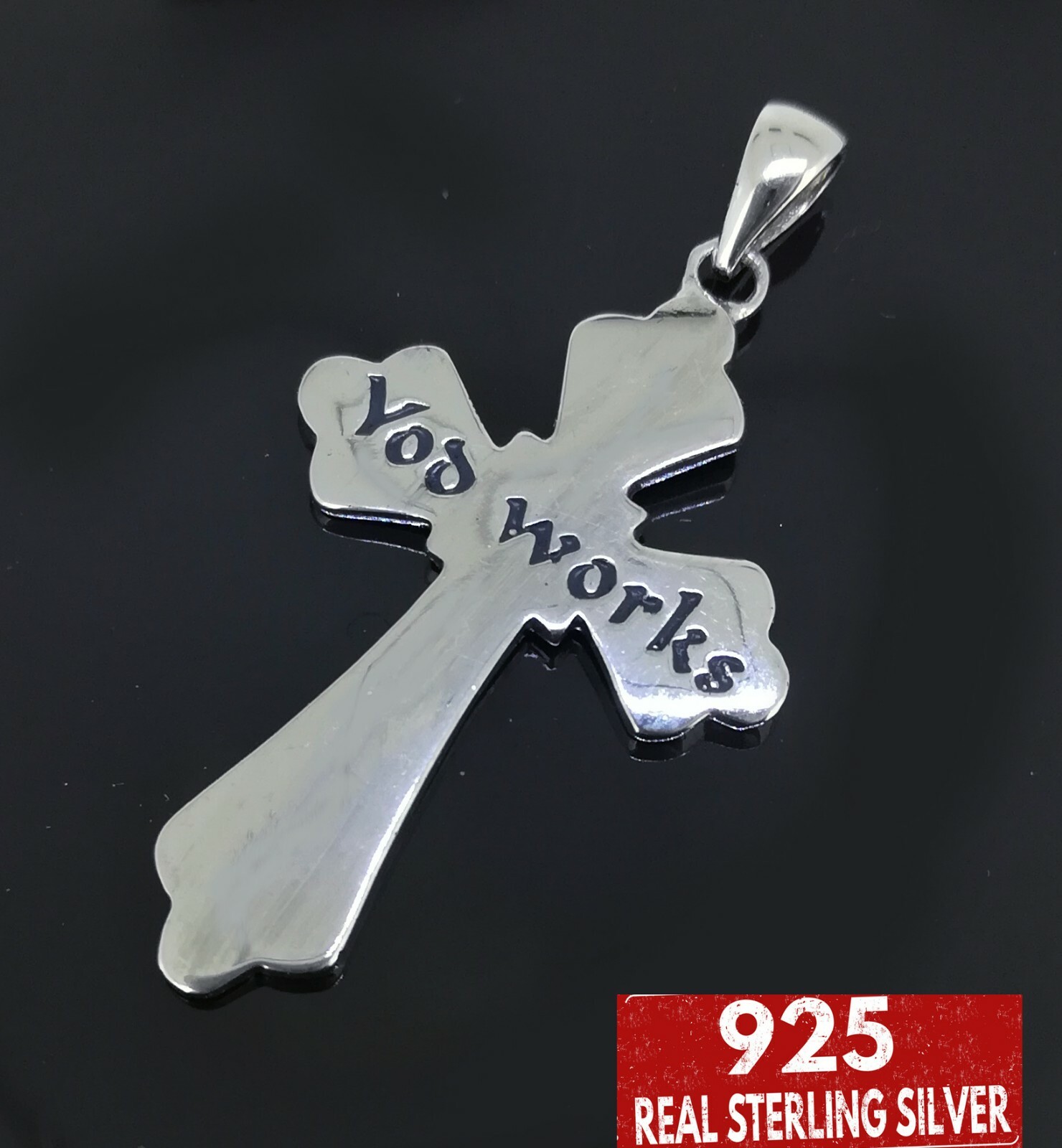 Elegant Genuine Solid 925 Sterling Silver Cross Pendant N-A926 Woman Gift