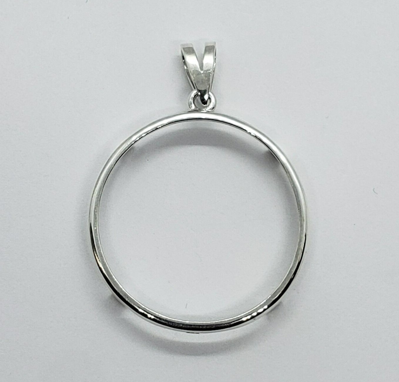 925 Sterling Silver Mexican 1 Peso Bezel 34 mm Coins Prong Back Round Edge