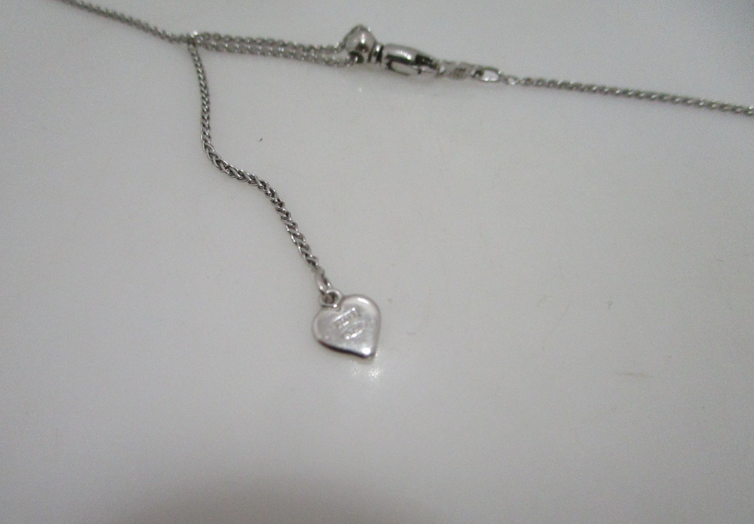 Karizia Spa 1.1mm Wheat Adjustable Sterling Silver Chain Italy -24″ KA 1772