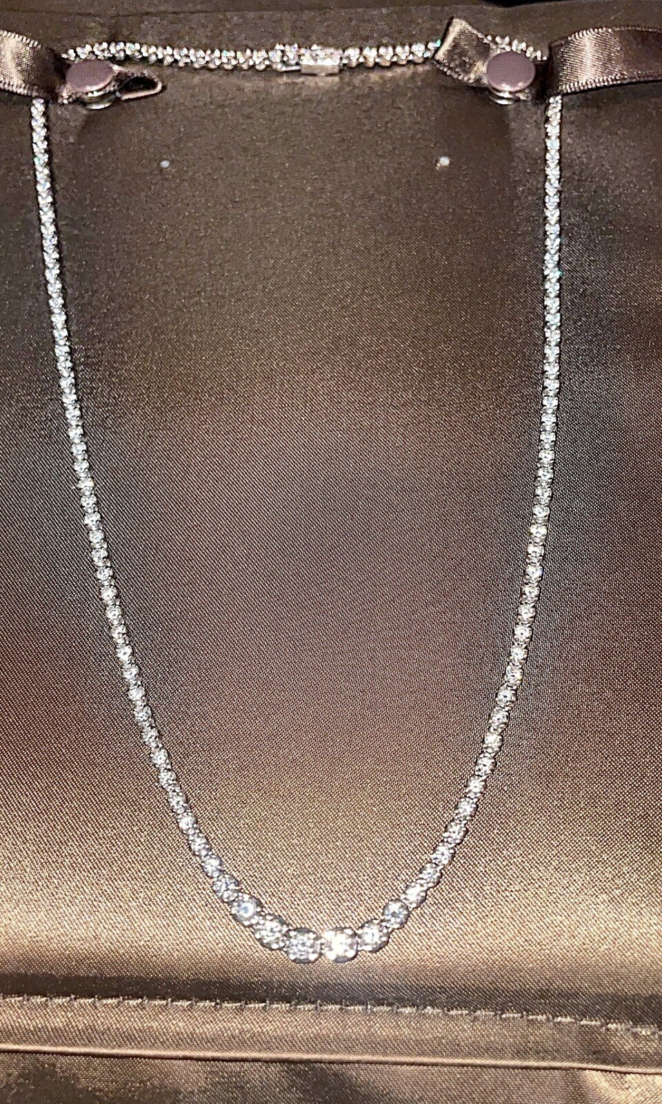 4.45 ct S1 G-H Color Natural Diamond Rivera Necklace. 18 Inches.Appraisal Inc.