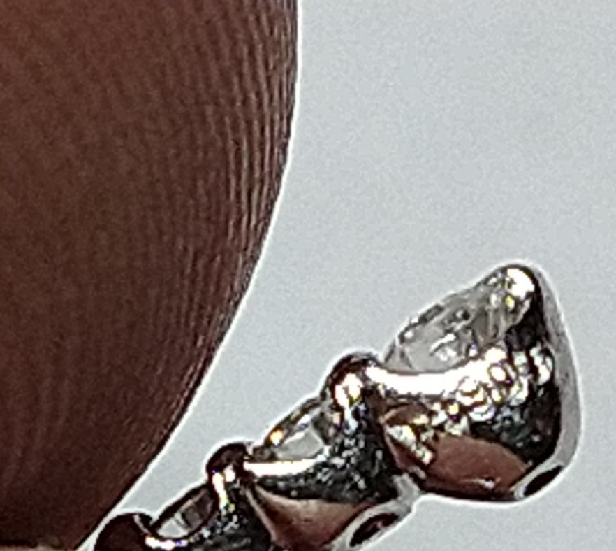 Solid platinum 0.20 carat natural diamond cross necklace 2.56 grams 15.75″