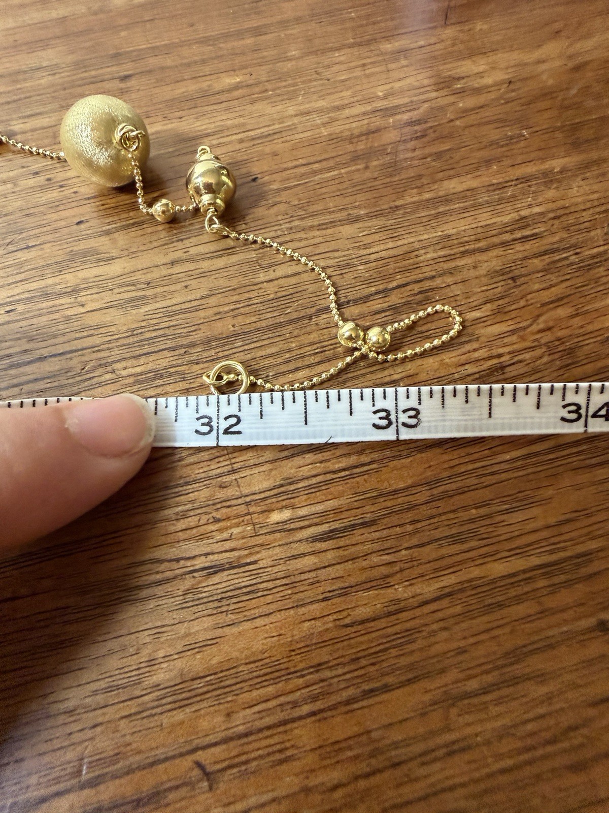 MILOR Italy 925 Vincenza 32” Gold Tone Ball Necklace Sterling Silver