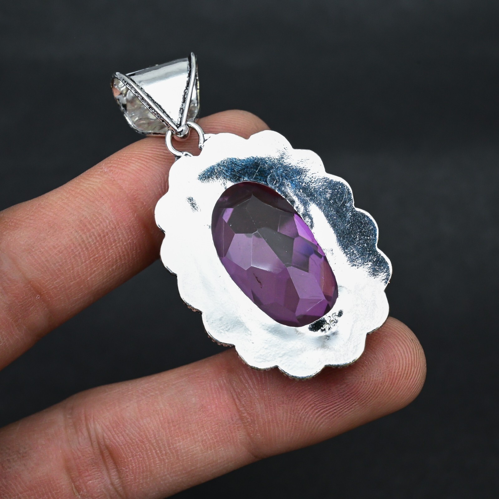 Pink kunzite Gemstone 925 Sterling Silver Pendant Handmade Fine Jewelry Gift For