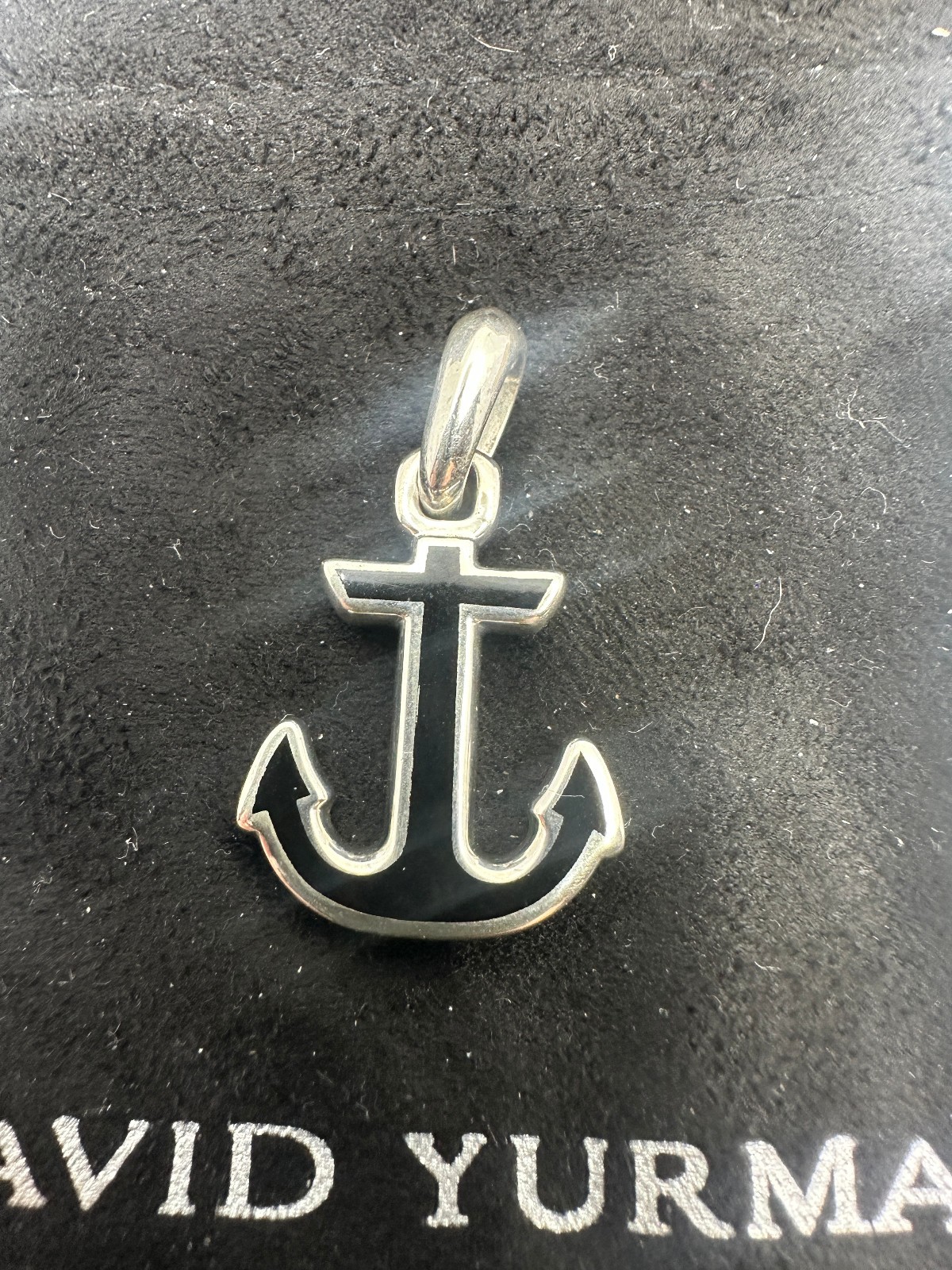 Silver David Yurman Sterling Silver Maritime Anchor Pendant Amulet