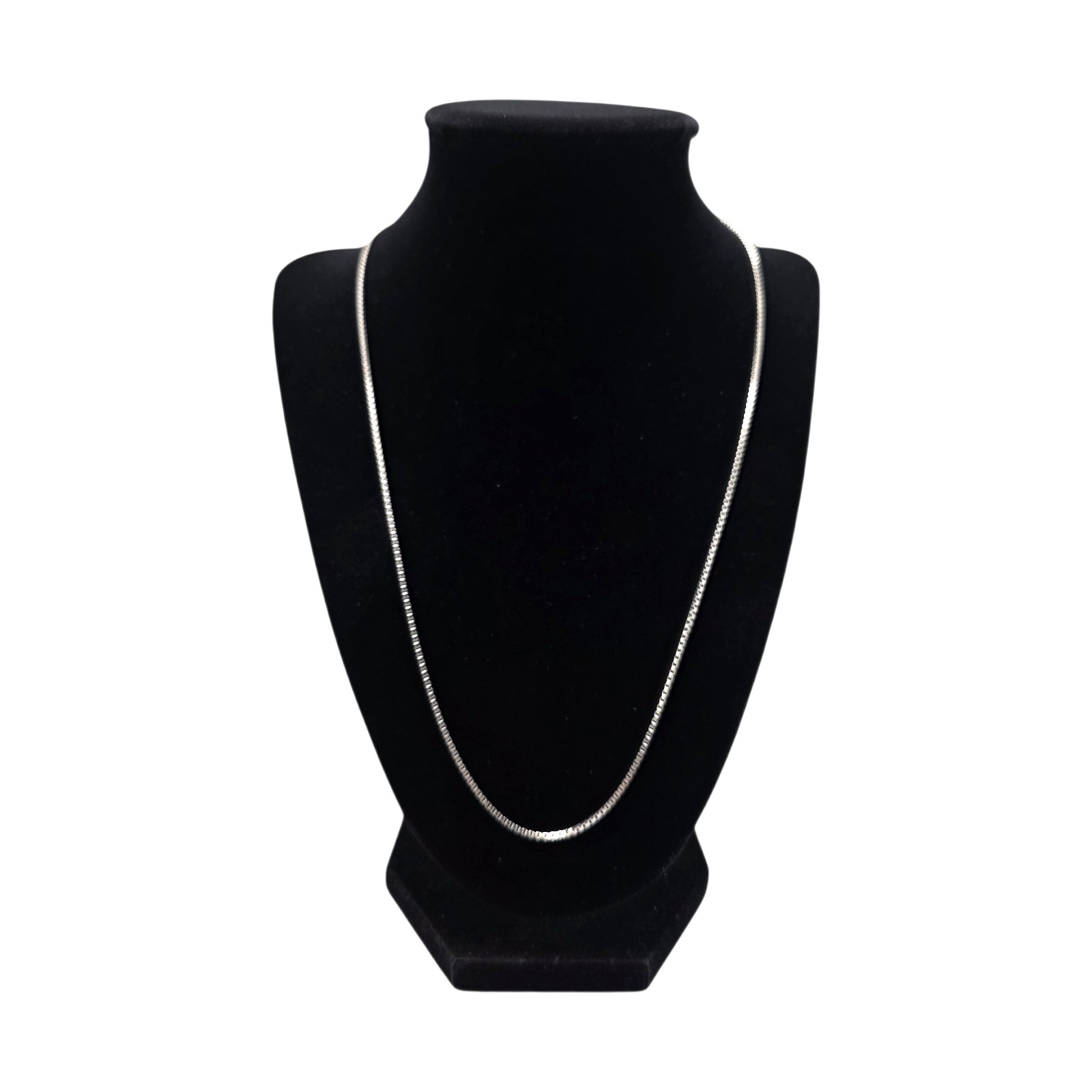 JAMES AVERY STERLING SILVER 1.5MM MEDIUM BOX 22″ CHAIN NECKLACE 6.5GR #3680