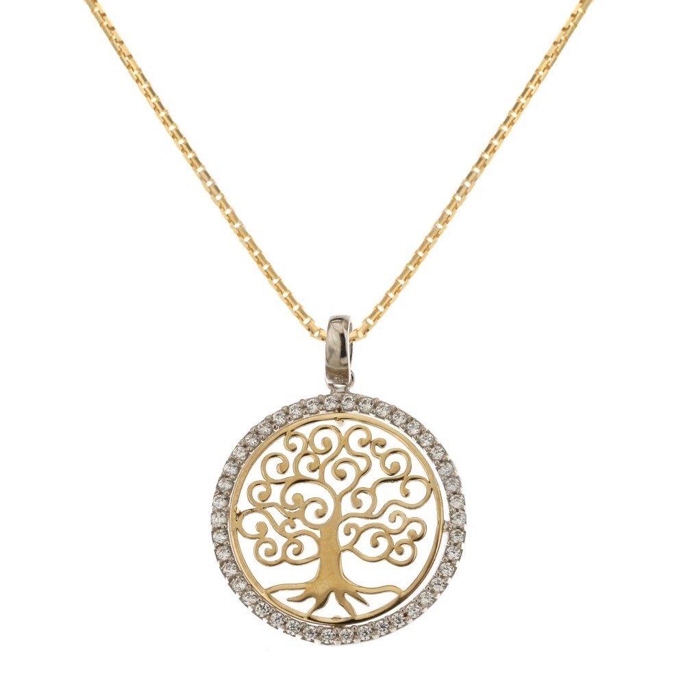 18Kt 750/1000 Gold Tree Of Life Necklace For Women