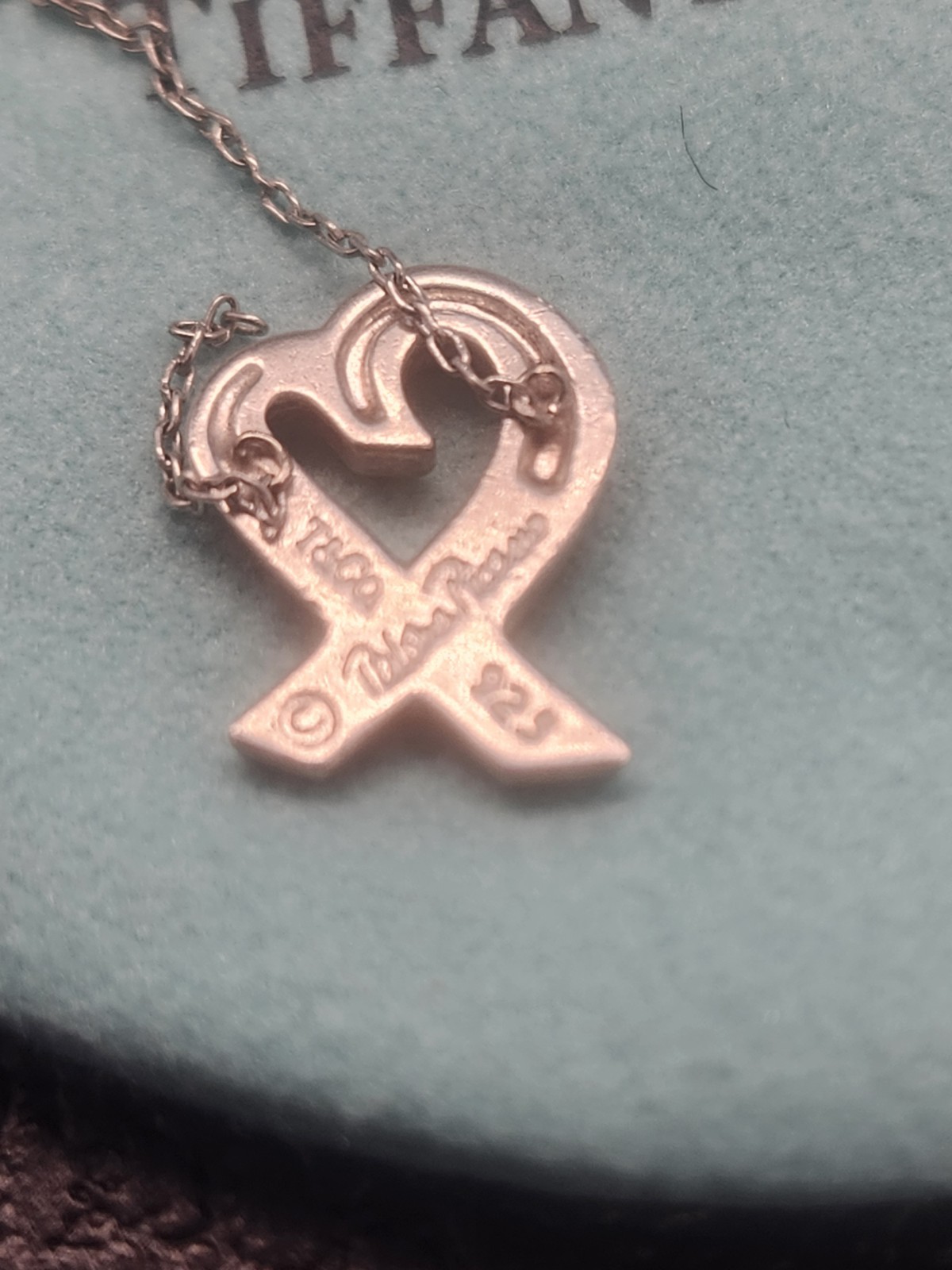 READ DESCRIPTION:Tiffany & Co. Paloma Picasso Loving Heart Ribbon Pendant