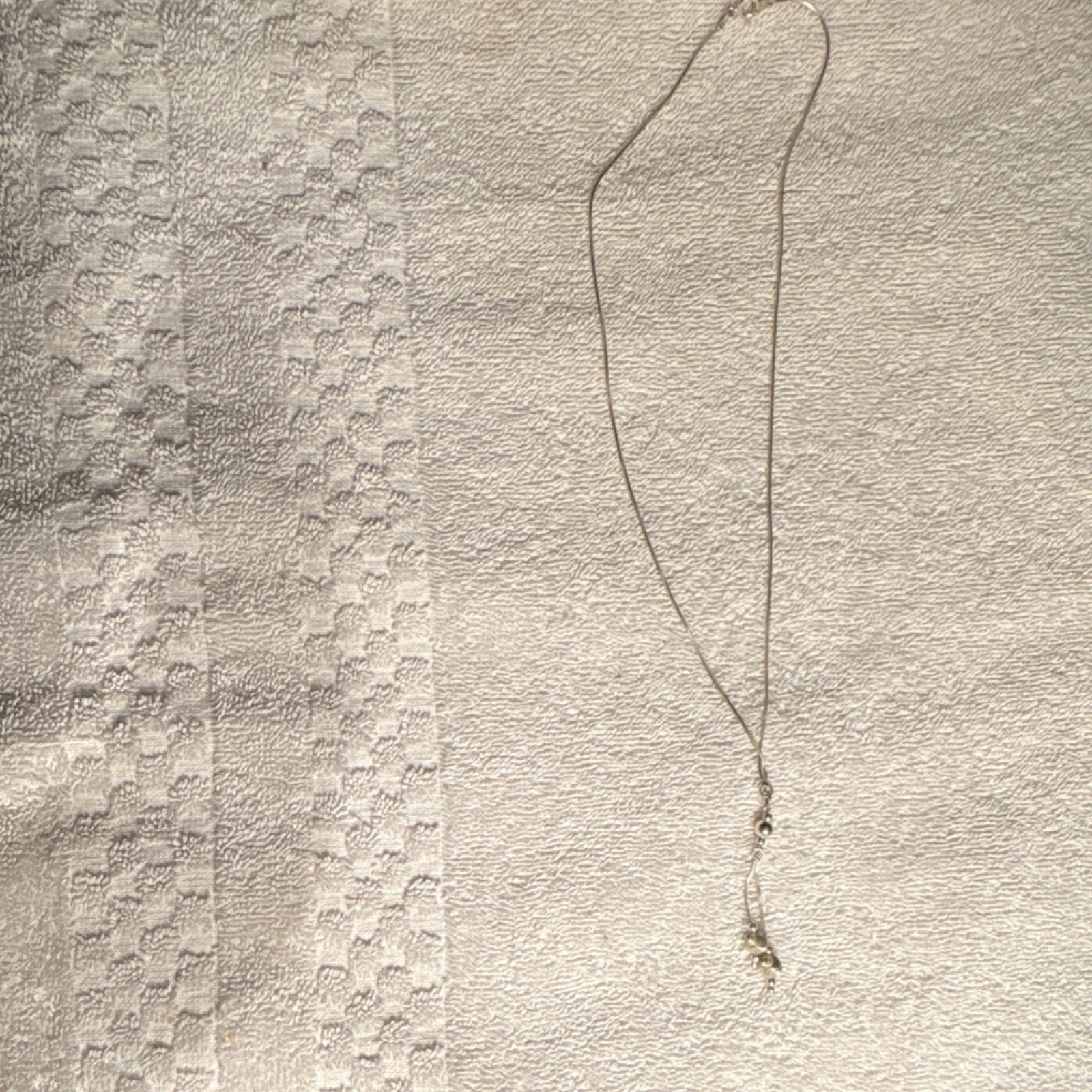 Snake Chain vintage lariat or bolo-style necklace