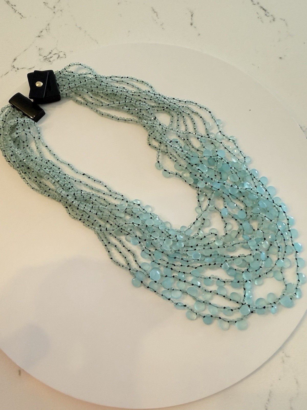 EvaNueva Fine Italian Handcrafted Jewelry Strand Necklace &Bracelet