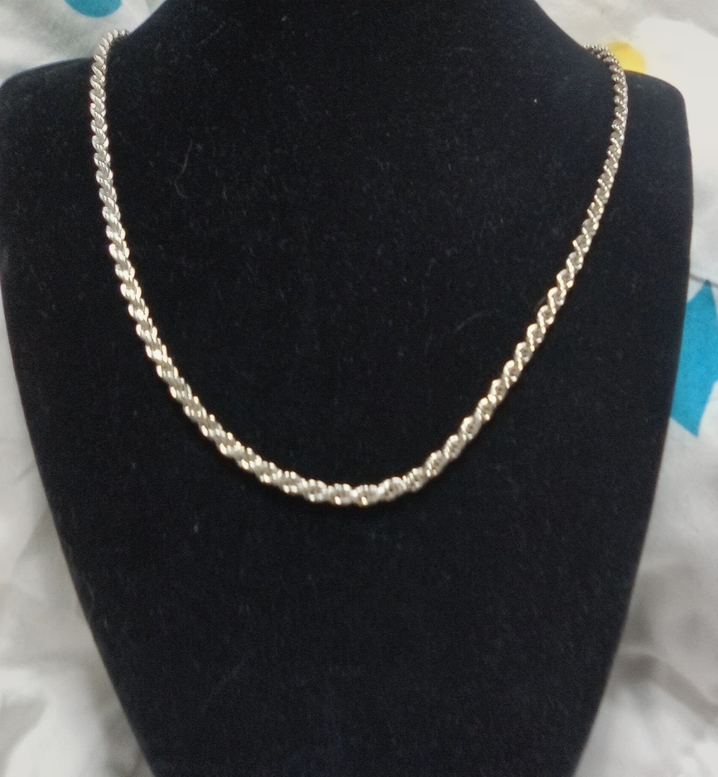 4MM Solid 925 Sterling Silver 28in DIAMOND CUT ROPE CHAIN, Necklace Italy