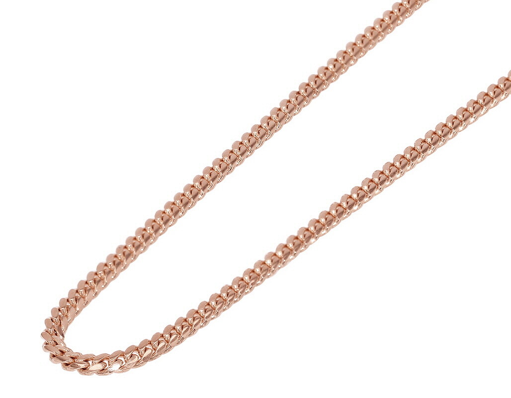 Unisex Miami Cuban Link Chain Necklace 2.5MM Solid Real10K Rose Gold 16-30 In…