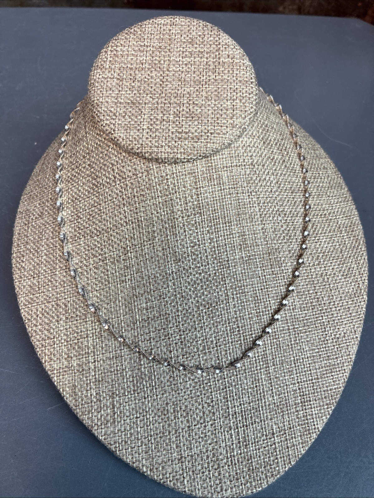 Sterling Silver Twisted Sparkle Chain 18” Made in Italy