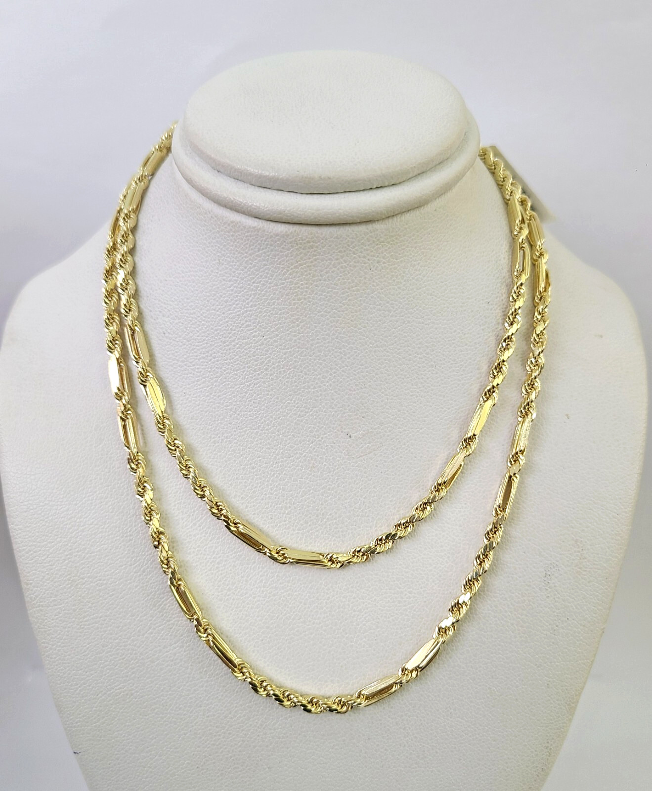 10k Gold Milano Rope Chain Necklace 24″ 3mm 10kt Yellow Gold REAL