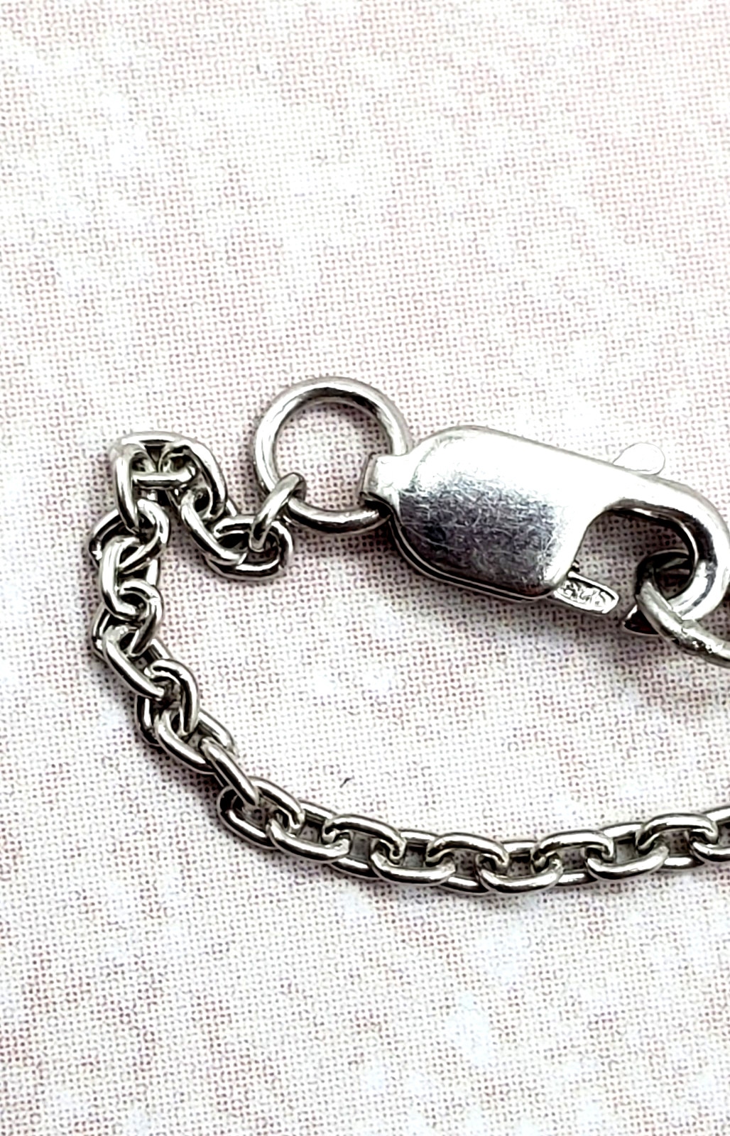 Diamond Drop Pendant Station Necklace in 925 Sterling Silver 36” Inch