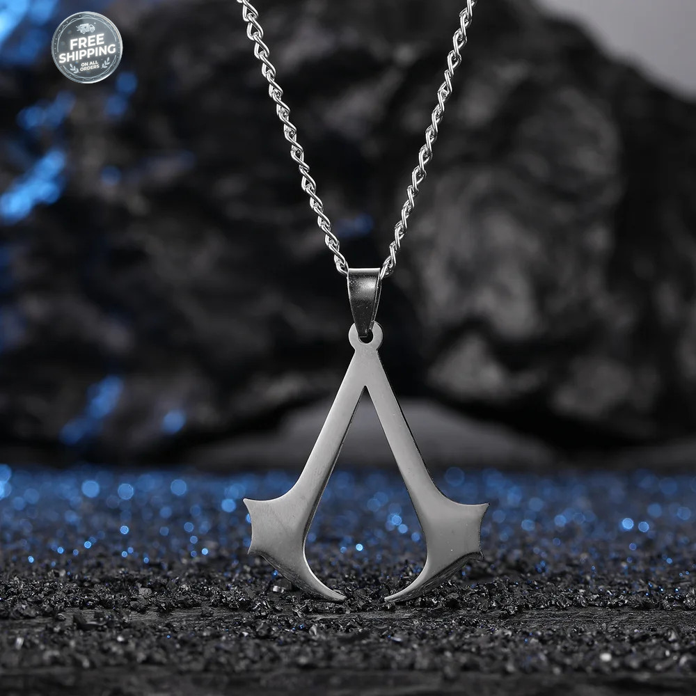 Stainless Steel Assassin Syndicate Creed Pendant Game Movie Anime Cosplay