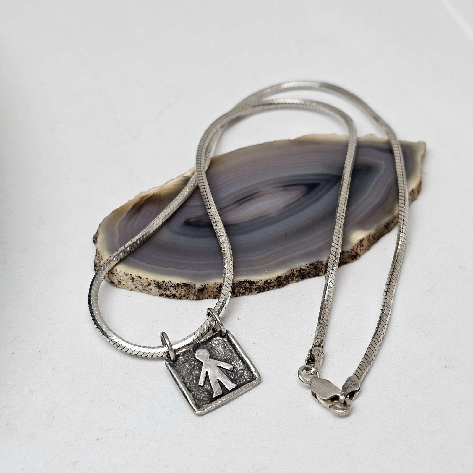 Silpada 925 Sterling Silver Choker Necklace Boy Child Charm