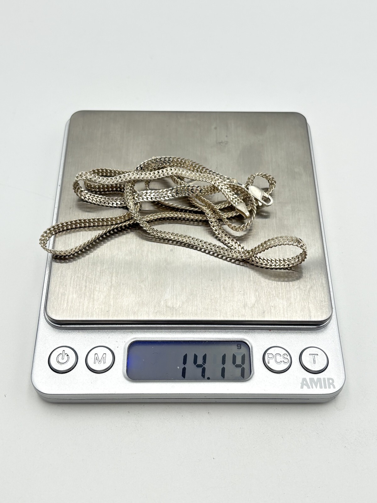 STERLING SILVER 925 ITALY 30″ DUAL CURB CHAIN NECKLACE 4.1mm wide 14.1g