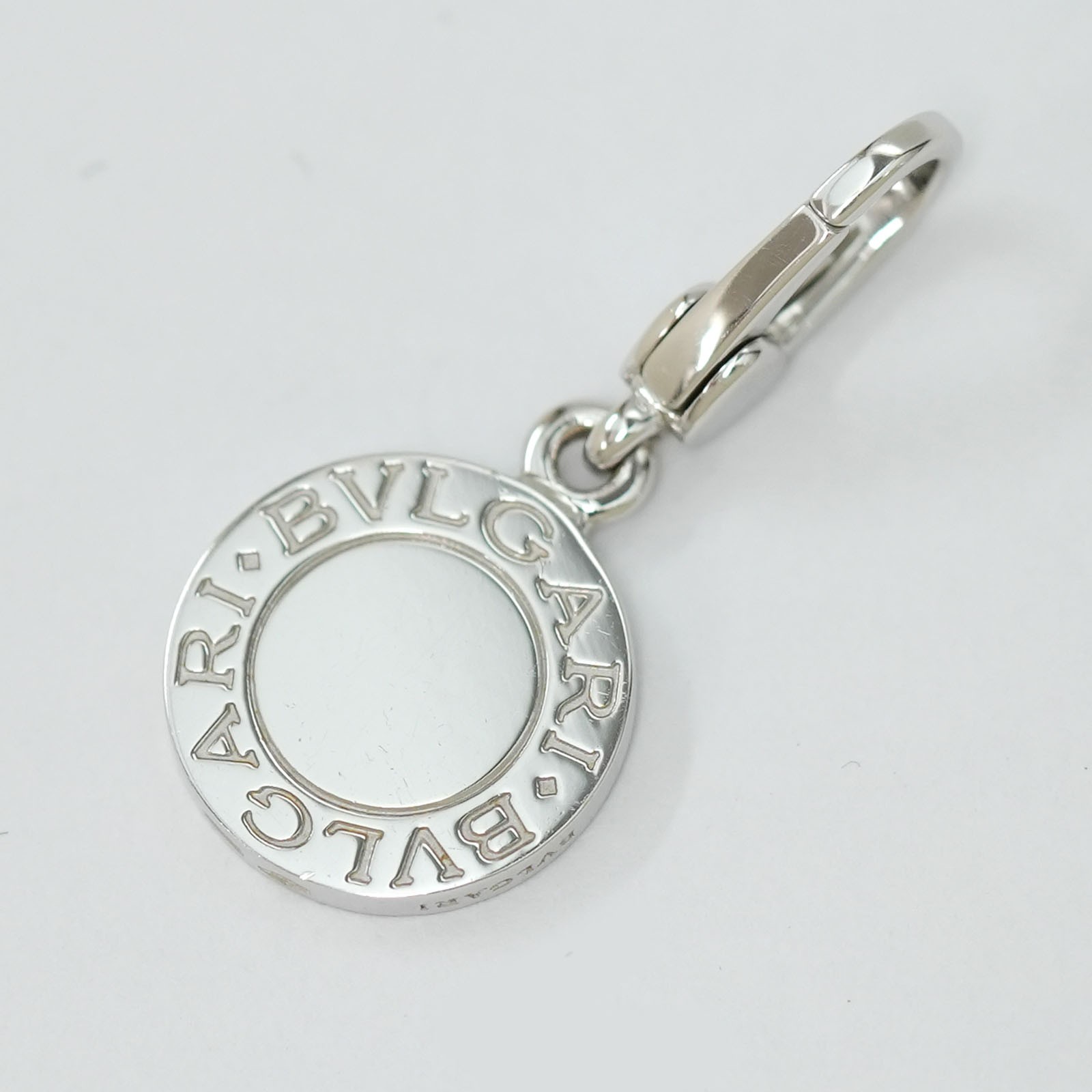 BVLGARI B zero1 Black Onyx Pendant Top Charm 18K White Gold 750 Auth #0031