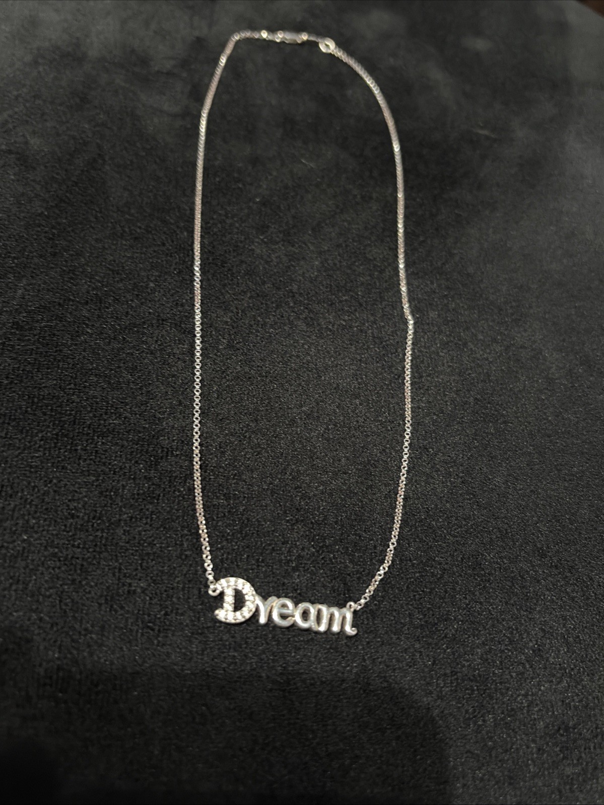 Sterling Silver Necklace With Dream Pendant