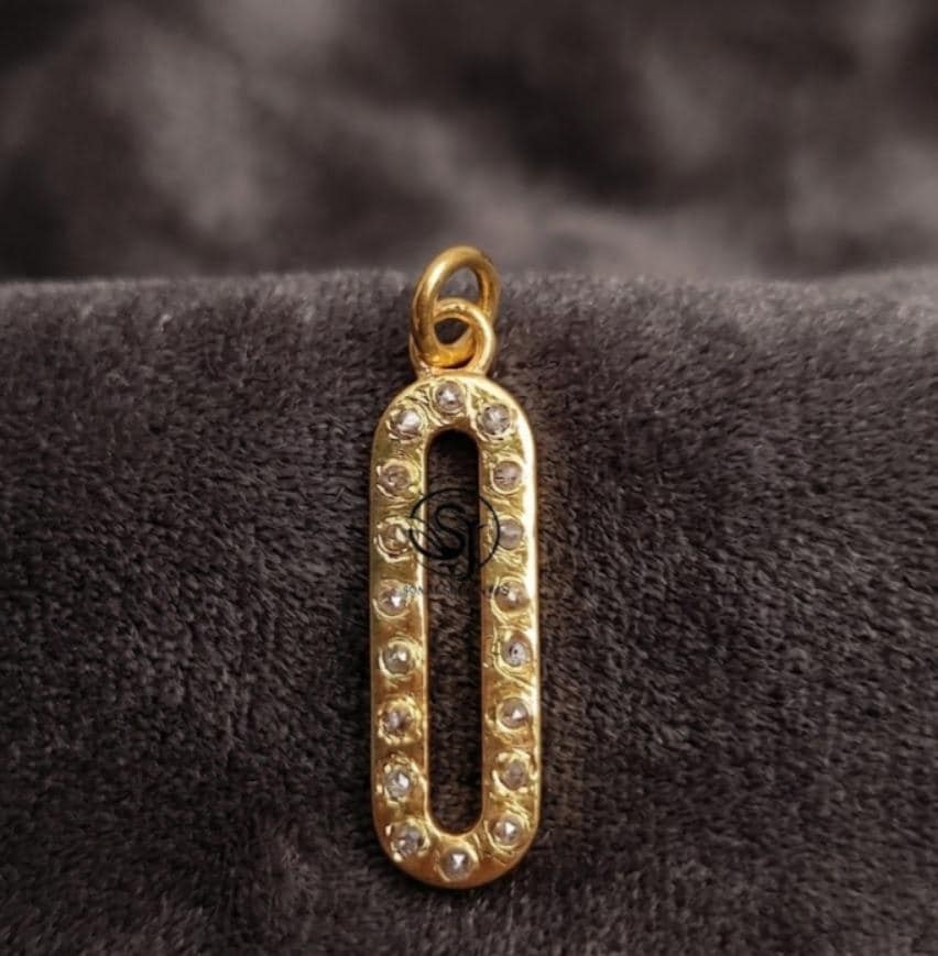 Pave Diamond Pendent 925 Sterling Silver PHandmade Design Pendent Anniversary