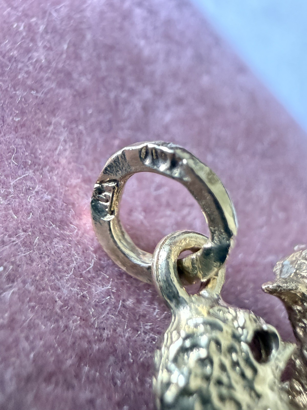 Vintage 1950’s gold Love Birds Pendant 10K gold