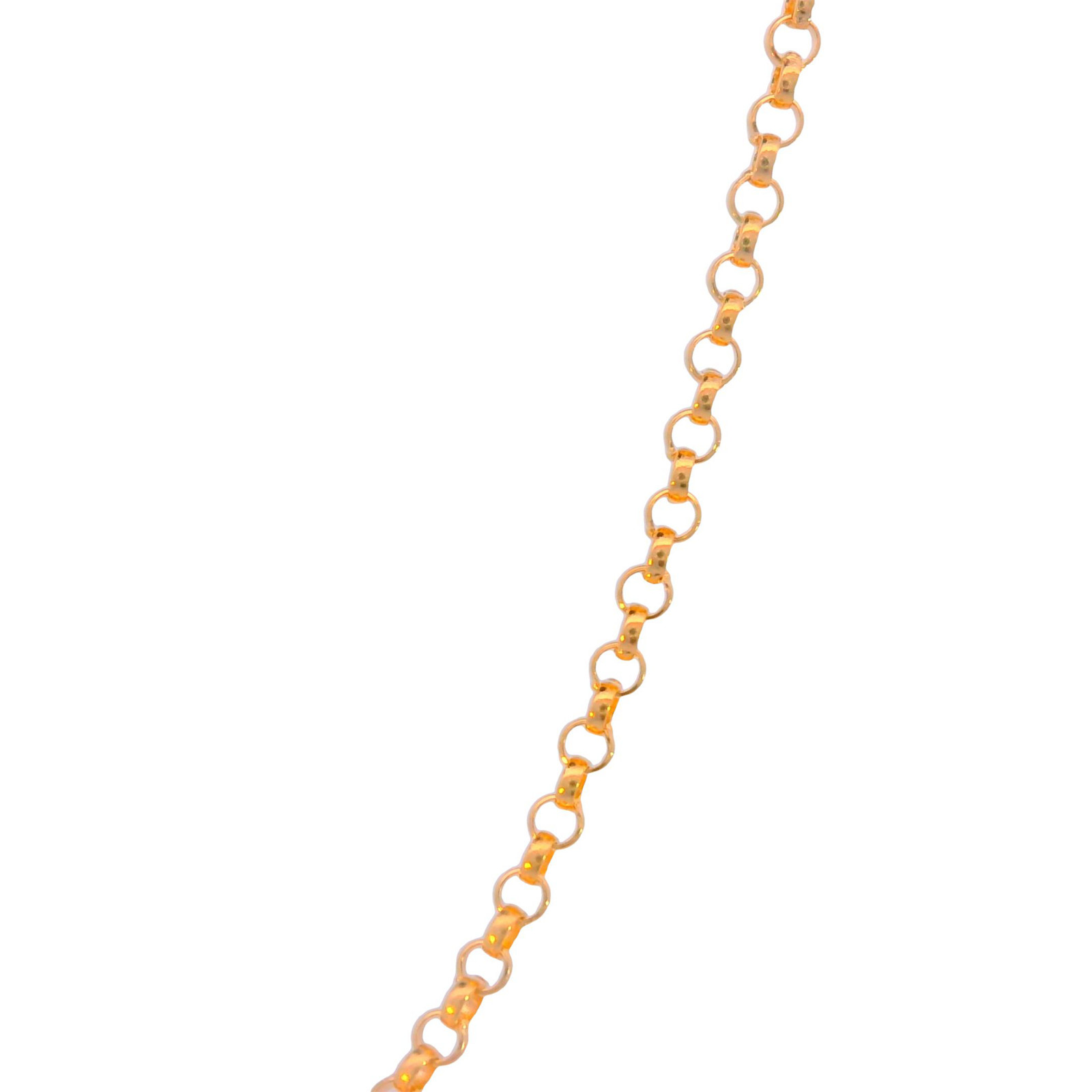 14k SOLID Gold Rolo Link 1.2mm 2mm Chain Rolo Link Necklace 16″ 18″ – Cadena Oro